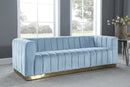 Marlon Sky Blue Velvet Sofa