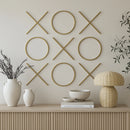 XOXO Gold Stainless Steel Wall Decor