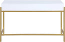 Abigail White / Gold Desk/Console