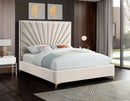 Eclipse Cream Velvet King Bed