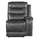 Putnam Power Right Side Reclining Chair with USB Port in Gray 9405GY-RRPW