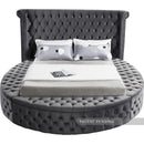 Luxus Grey Velvet King Bed (3 Boxes)