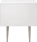 Modernist White Gloss Night Stand