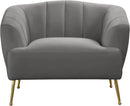 Tori Grey Velvet Chair