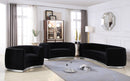 Julian Black Velvet Sofa