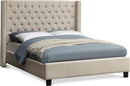Ashton Beige Linen Queen Bed