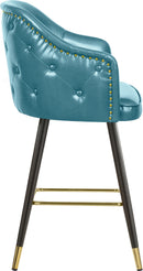 Barbosa Blue Faux Leather Counter/Bar Stool