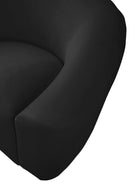 Riley Black Velvet Chair