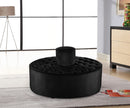 Banquet Black Velvet Ottoman/Bench