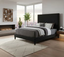 Harlie Black Velvet King Bed