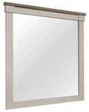 Arcadia Mirror in White & Weathered Gray 1677-6