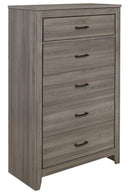 Waldorf 5 Drawer Chest in Dark Gray 1902-9