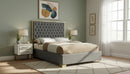 Lana Grey Velvet Full Bed