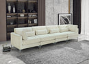 Julia Cream Velvet Modular Sofa (4 Boxes)