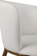 Skylar White Faux Leather Dining Chair
