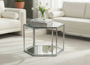 Sei Brushed Chrome Coffee Table