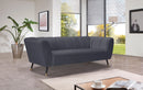 Beaumont Grey Velvet Sofa