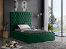 Bliss Green Velvet Twin Bed (3 Boxes)
