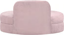 Mitzy Pink Velvet Loveseat