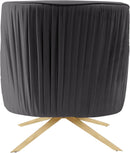 Paloma Grey Velvet Accent Chair