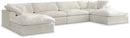 Cozy Cream Velvet Cloud Modular Sectional