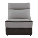 Laertes Power Armless Reclining Chair in Taupe Gray 8318-ARPW