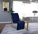 Curve Navy Velvet Dining Chair