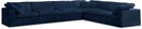 Cozy Navy Velvet Cloud Modular Sectional