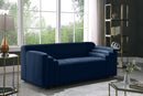Naya Navy Velvet Loveseat