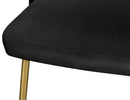 Logan Black Velvet Dining Chair