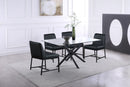 Bryce Black Faux Leather Dining Chair