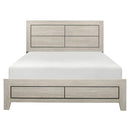 Quinby Queen Panel Bed in Light Brown 1525-1