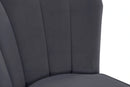Lily Grey Velvet Stool