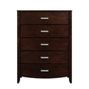 Lyric 5 Drawer Chest in Dark Espresso 1737NC-9