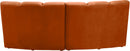 Infinity Cognac Velvet 2pc. Modular Sectional