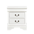 Mayville 2 Drawer Nightstand in White 2147W-4