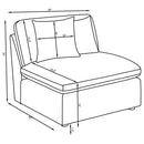 Hobson Armless Chair