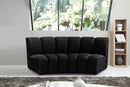 Infinity Black Velvet 2pc. Modular Sectional