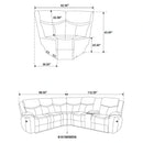 Sycamore Power Reclining Sectional Sofa