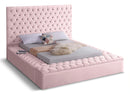 Bliss Pink Velvet Full Bed (3 Boxes)