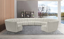 Infinity Cream Velvet 11pc. Modular Sectional