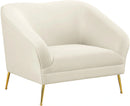Hermosa Cream Velvet Chair