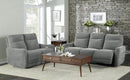 Edition Power Double Lay Flat Reclining Sofa in Dove Grey 9804DV-3PWH