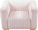 Ravish Pink Velvet Chair
