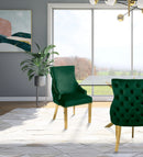 Tuft Green Velvet Dining Chair
