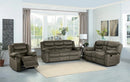 Discus Double Reclining Chair in Brown 9526BR-1
