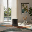 Teddy Grey Velvet Ottoman/Stool