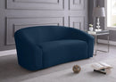 Riley Navy Velvet Loveseat