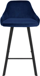 Viviene Navy Velvet Stool