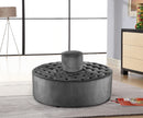 Banquet Grey Velvet Ottoman/Bench